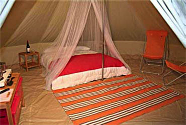 chambre dans la tente saharienne